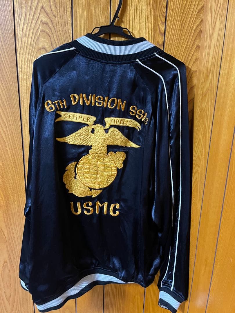 D*K様 USMC刺繍スカジャン 黒白 - メルカリ