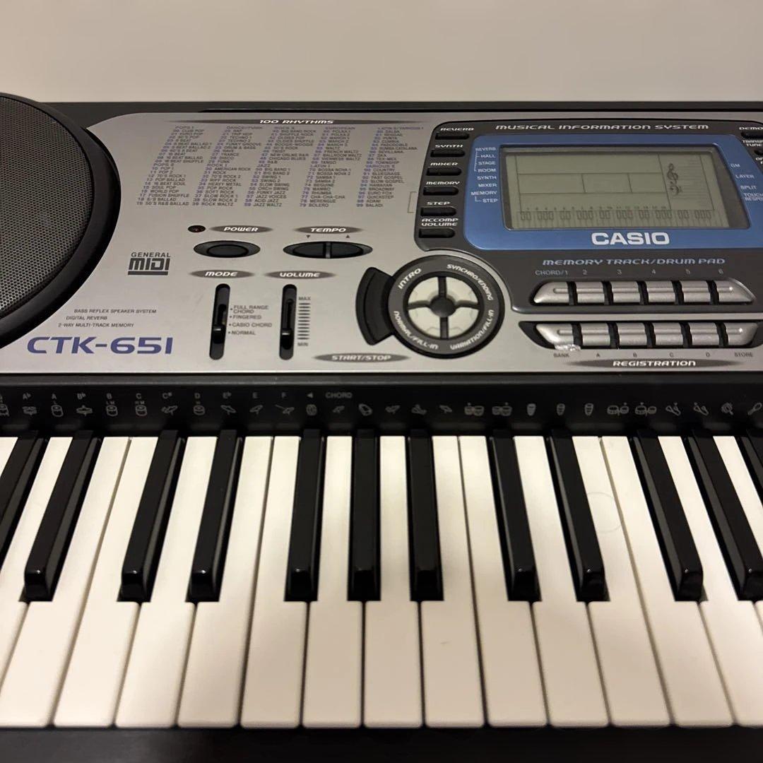 美品】CASIO CTK-651 電子キーボード ハイグレードモデル 動作品