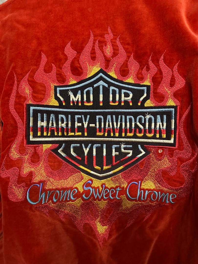 希少・状態良好】ハーレーダビッドソン 90s スカジャン ベロア