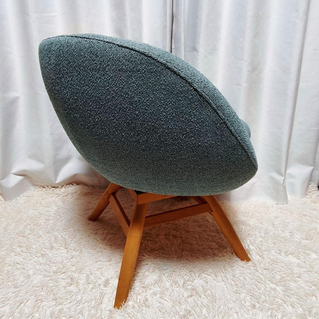 大人気 M-ROUND CHAIR ML COVERING オーク材回転チェア - メルカリ