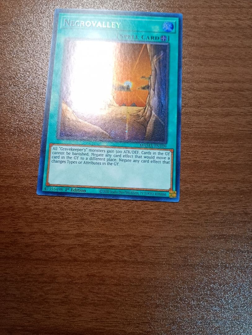 遊戯王　王家の眠る谷－ネクロバレー　ファラオズシークレットレア　英語版　1st