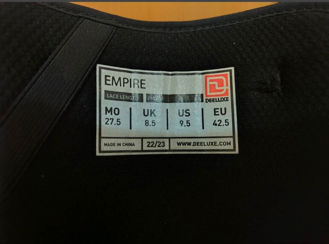 そっく2022/2023 DEELUXE EMPIRE S4 27.5cm