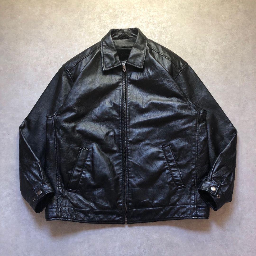 90sヴィンテージ レザーハリントンジャケット ボアライナー完備 2WAY仕様 古着 90s Polo Ralph Lauren 本革 スエード レザー G-9 タイプ