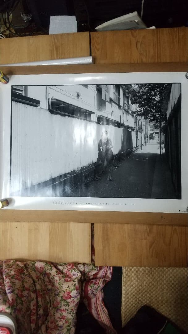 モノクロ 宇多田ヒカルdeep  販促用ポスター 2002年