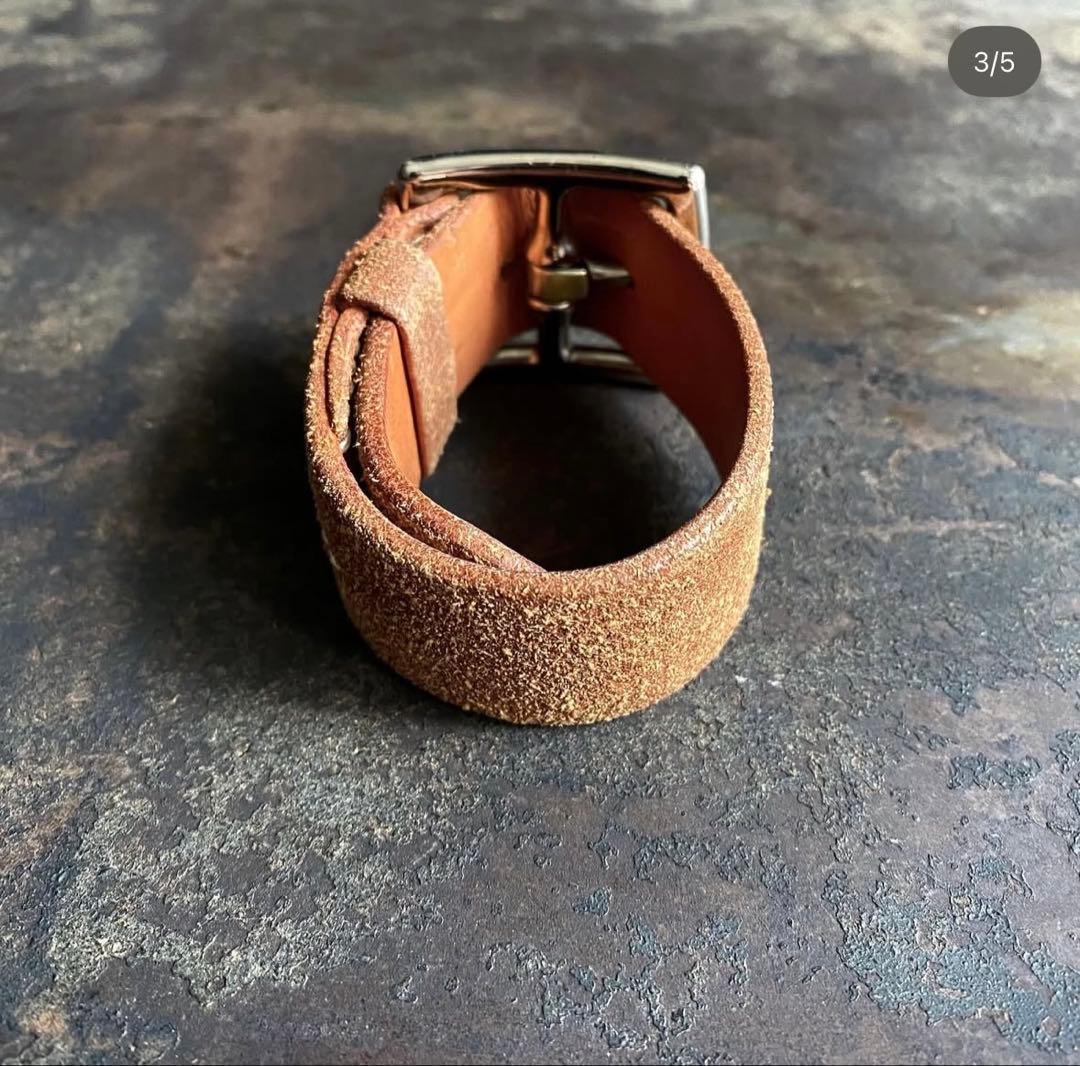 HERMES エトリヴィエール スウェード レザー ブレスレット マルジェラ