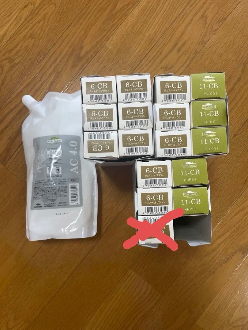 ミルボン　ヴィラロドラ　バラ売り可　白髪染め　オーガニック ④ 未開封 ミルボン ヴィラロドラ 白髪染め 1剤 6個 2剤 1個 セット