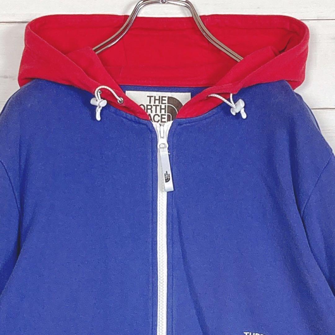 《美品》ザノースフェイス☆M☆両面ロゴ刺繍☆フルジップ☆マルチ☆レアカラー M