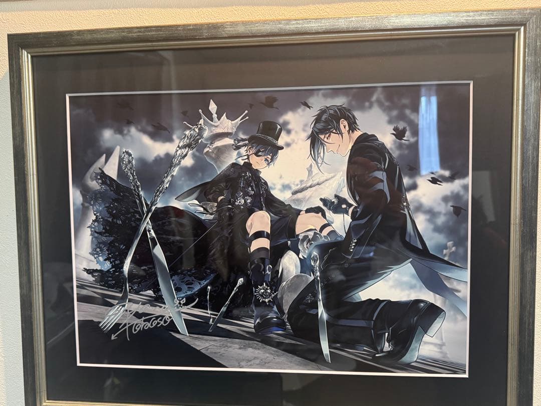 タ*中様 黒執事展　枢やな直筆サイン入りプレミアム複製原画（A）＜メインビジュア