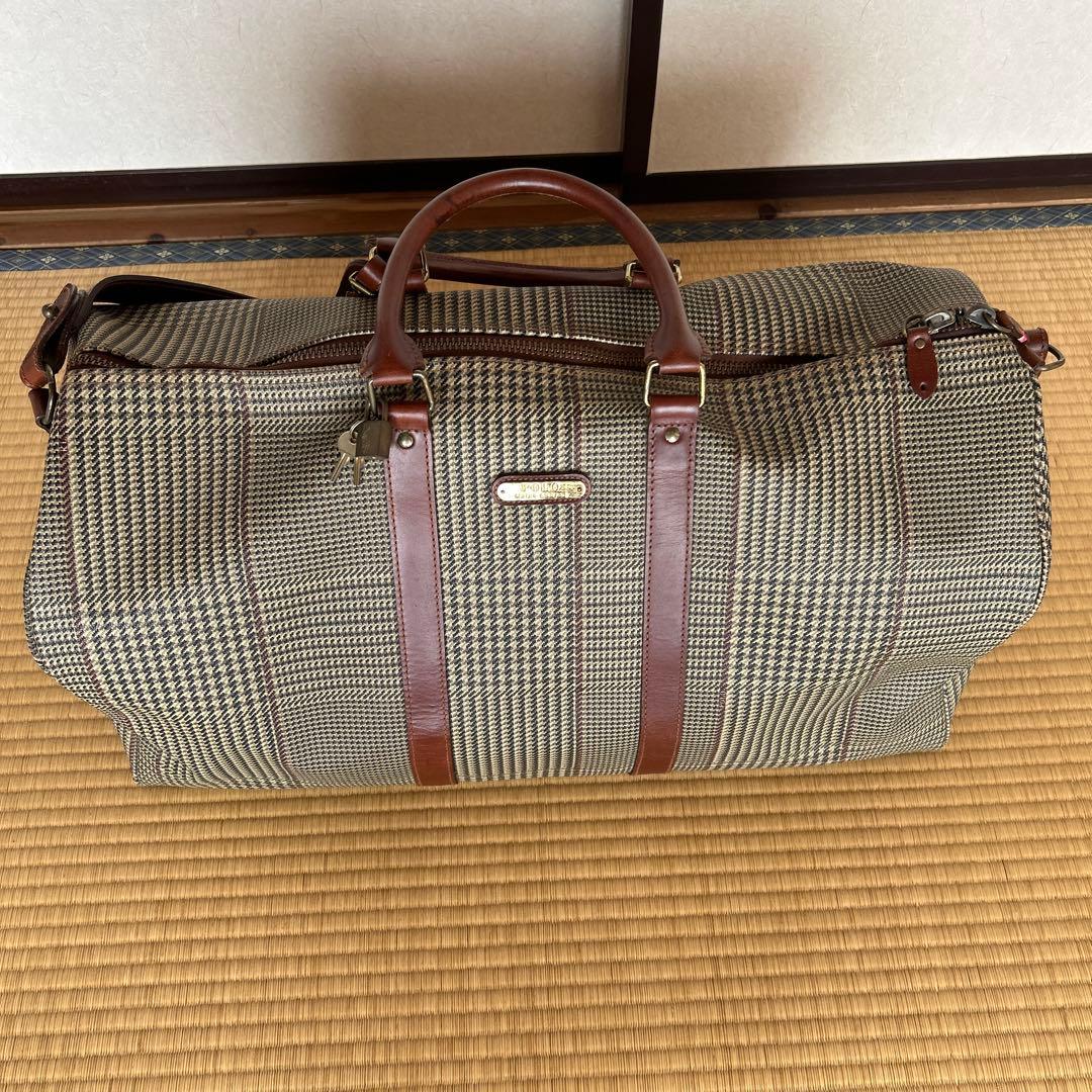 Polo Ralph Lauren チェック柄 ボストンバッグ　極美品 POLO RALPH LAUREN(ポロラルフローレン) 90'sチェック柄ボストンバッグ