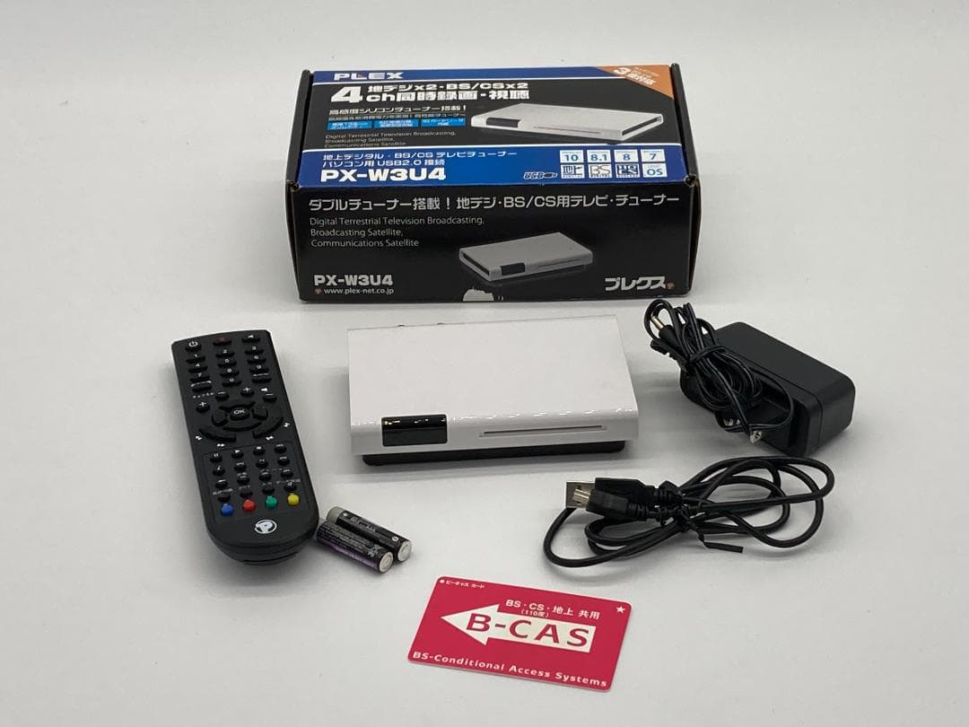 PLEX 地上デジタル・BS／CS パソコンテレビチューナー Amazon | プレクス テレビチューナー USB接続 miniB-CAS カード