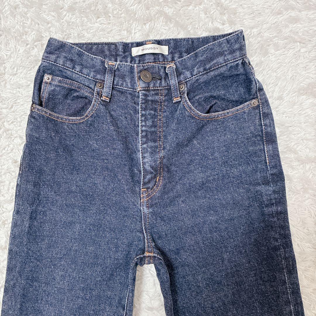 MOUSSY マウジー MVS FLARE フレアデニム インディゴ 25 赤耳 - メルカリ