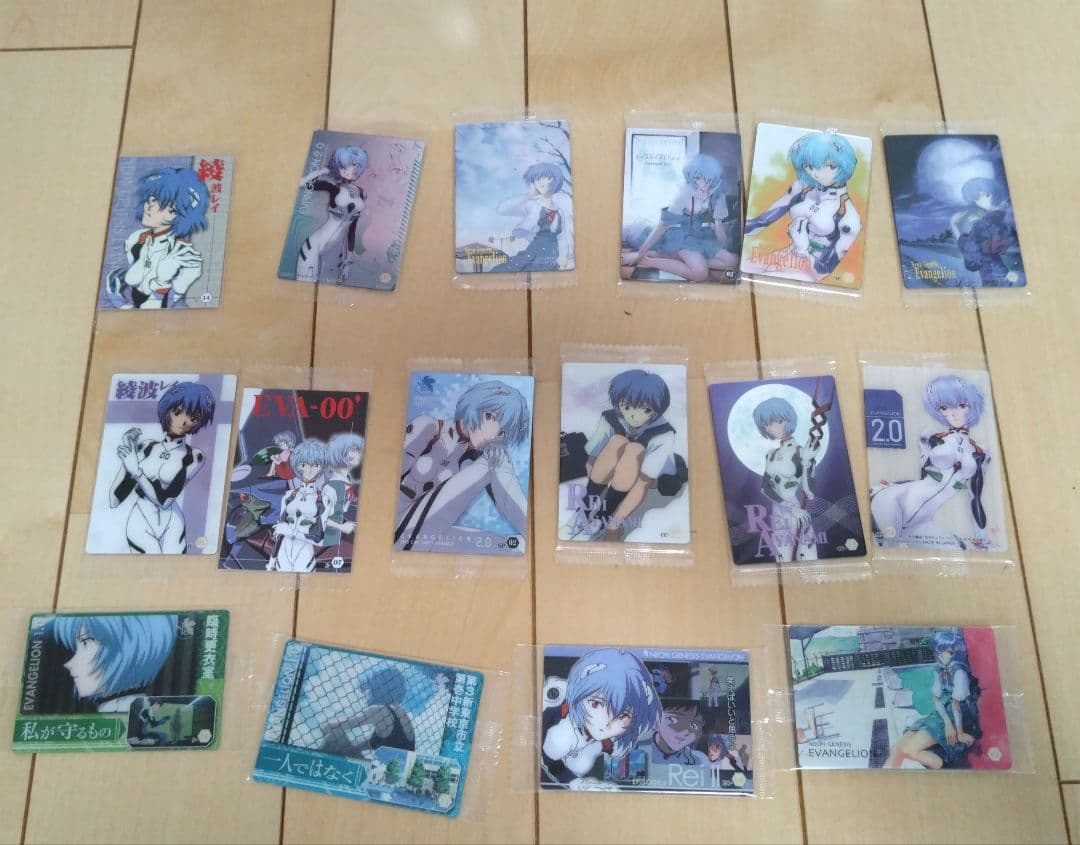 新世紀エヴァンゲリオン 綾波レイ ウエハースカードセットまとめ エヴァンゲリオン ウエハースカード 綾波レイ まとめ売り 17枚セット