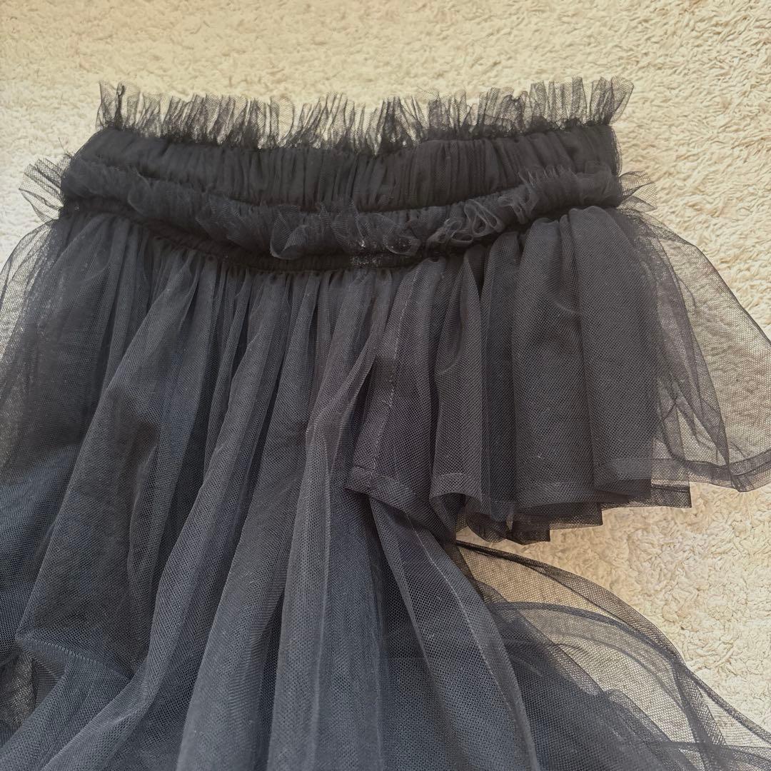 《美品》noir kei ninomiya アシンメトリー チュールスカート