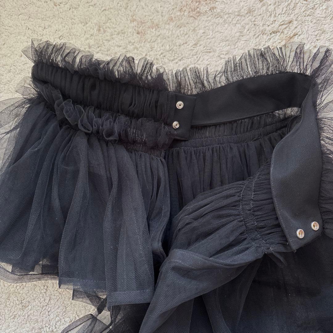 《美品》noir kei ninomiya アシンメトリー チュールスカート