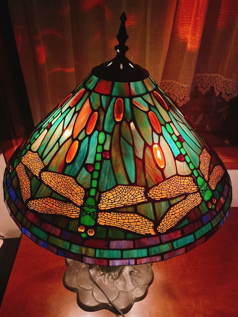 大幅値下げ中 ステンドグラスランプ ティファニースタイル トンボ