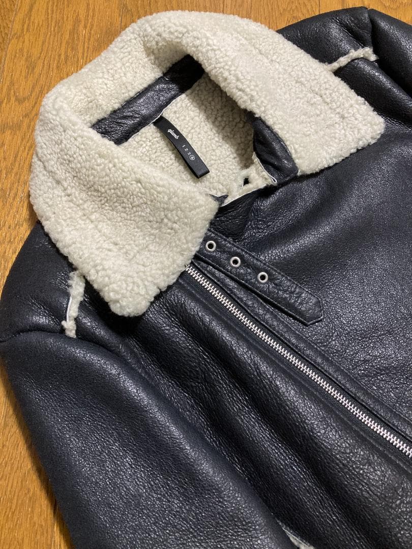 金子ノブアキ着☆[glamb] リアルムートン ダブルライダース 4 羊革