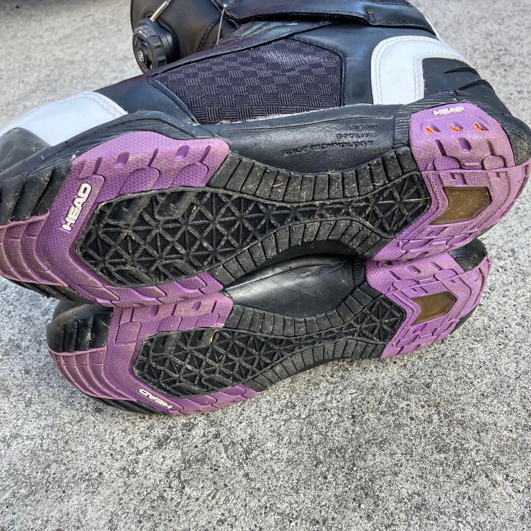 ヘッド スター BOAシステム ダイヤル式スノーボードブーツ 黒 26.5cm