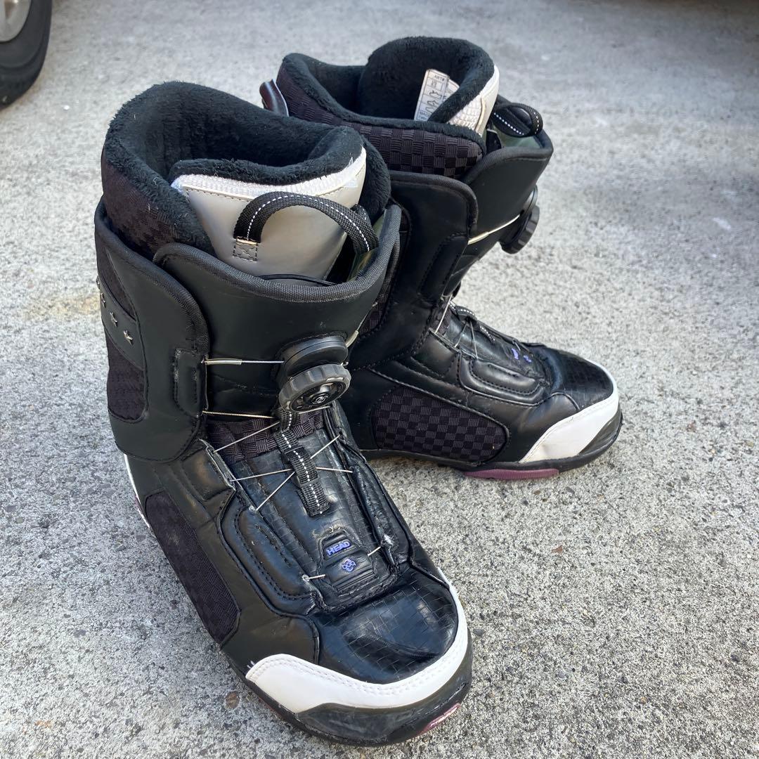ヘッド スター BOAシステム ダイヤル式スノーボードブーツ 黒 26.5cm