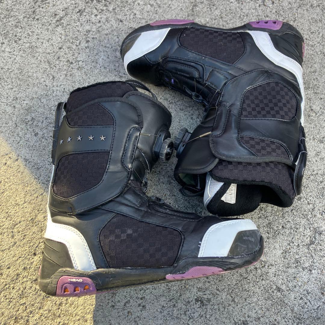 ヘッド スター BOAシステム ダイヤル式スノーボードブーツ 黒 26.5cm