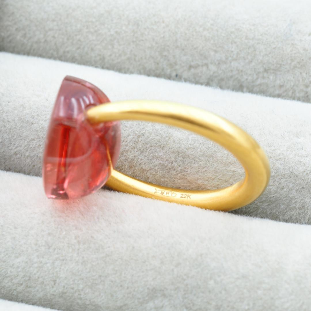 マリーエレーヌドゥタイヤック リング ピンクトルマリン 13.22ct K22