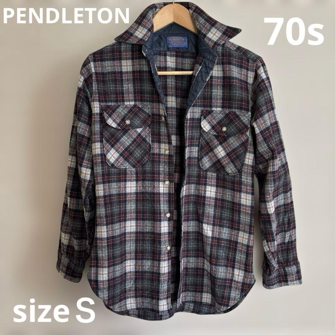 PENDLETON ネルシャツ 古着 70s アメリカ製 size S - メルカリ