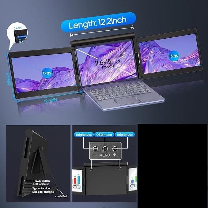 宇佐微っち さん専用 USB-C トリプルモニター 13.3inch Win専用