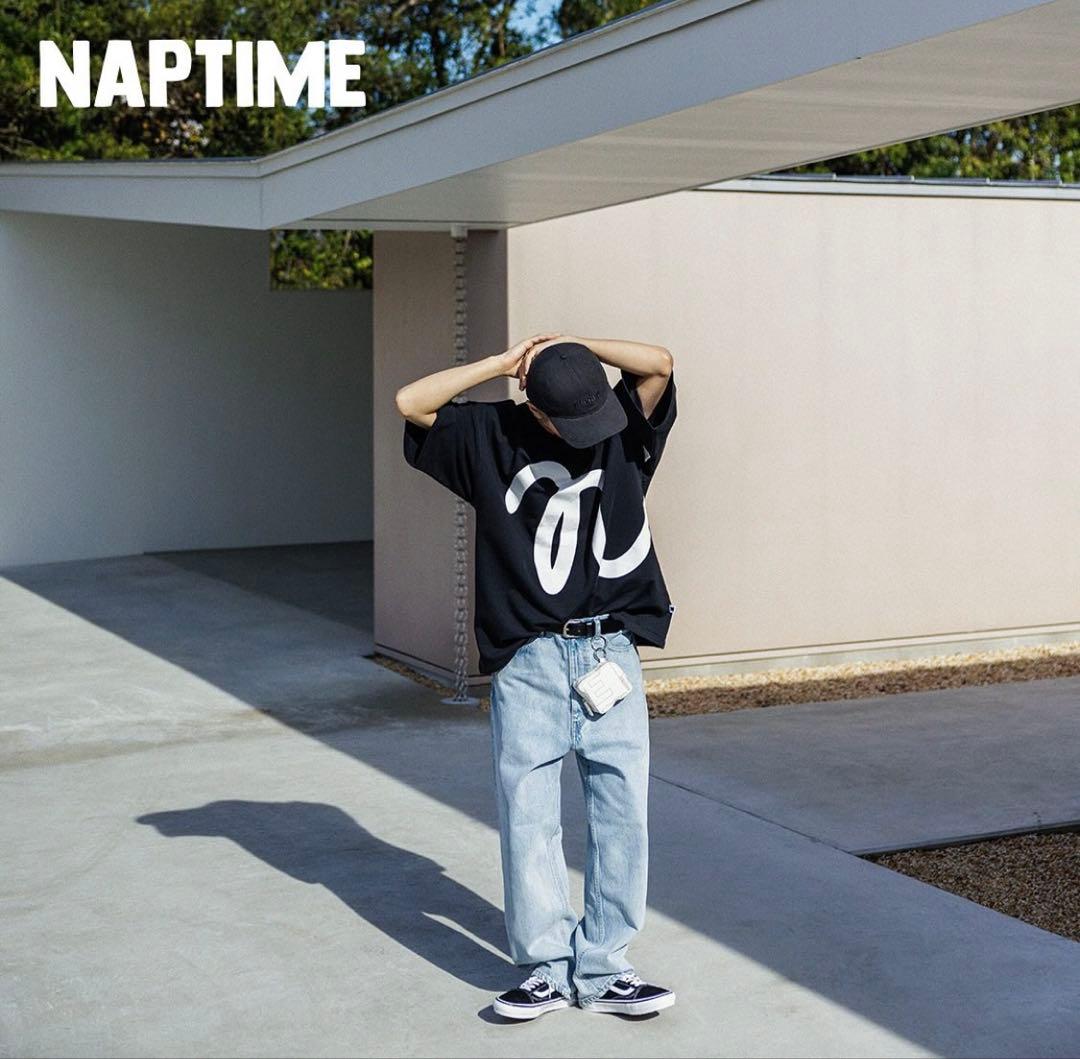 Naptime プリントBIGTシャツ 黒 Lサイズ