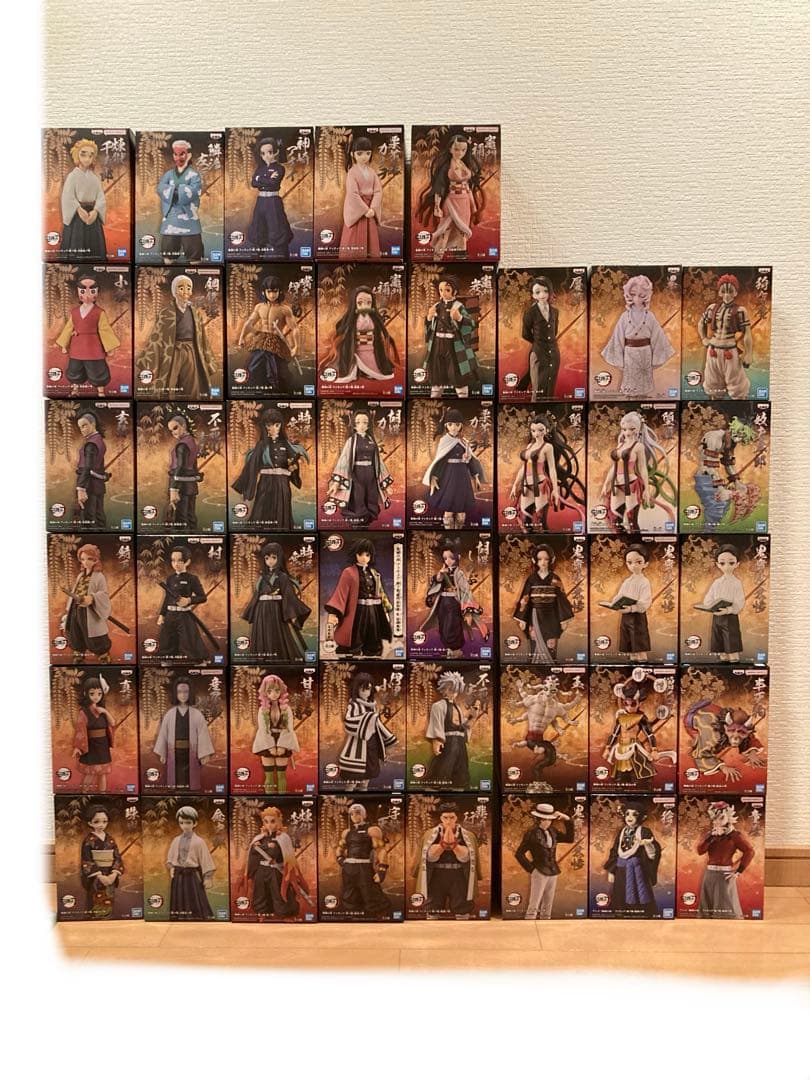 鬼滅の刃DEMONSLAYER　絆の装 ・鬼ノ装フィギュア計45体セット未開封品 Amazon.co.jp: バンプレスト 鬼滅の刃 フィギュア 絆ノ装 拾ノ型 煉獄