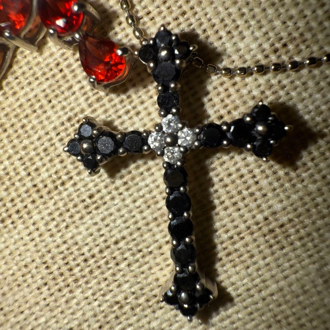 片*付様 9.2g 18金　k18 k10 k18wg ダイヤモンドネックレス