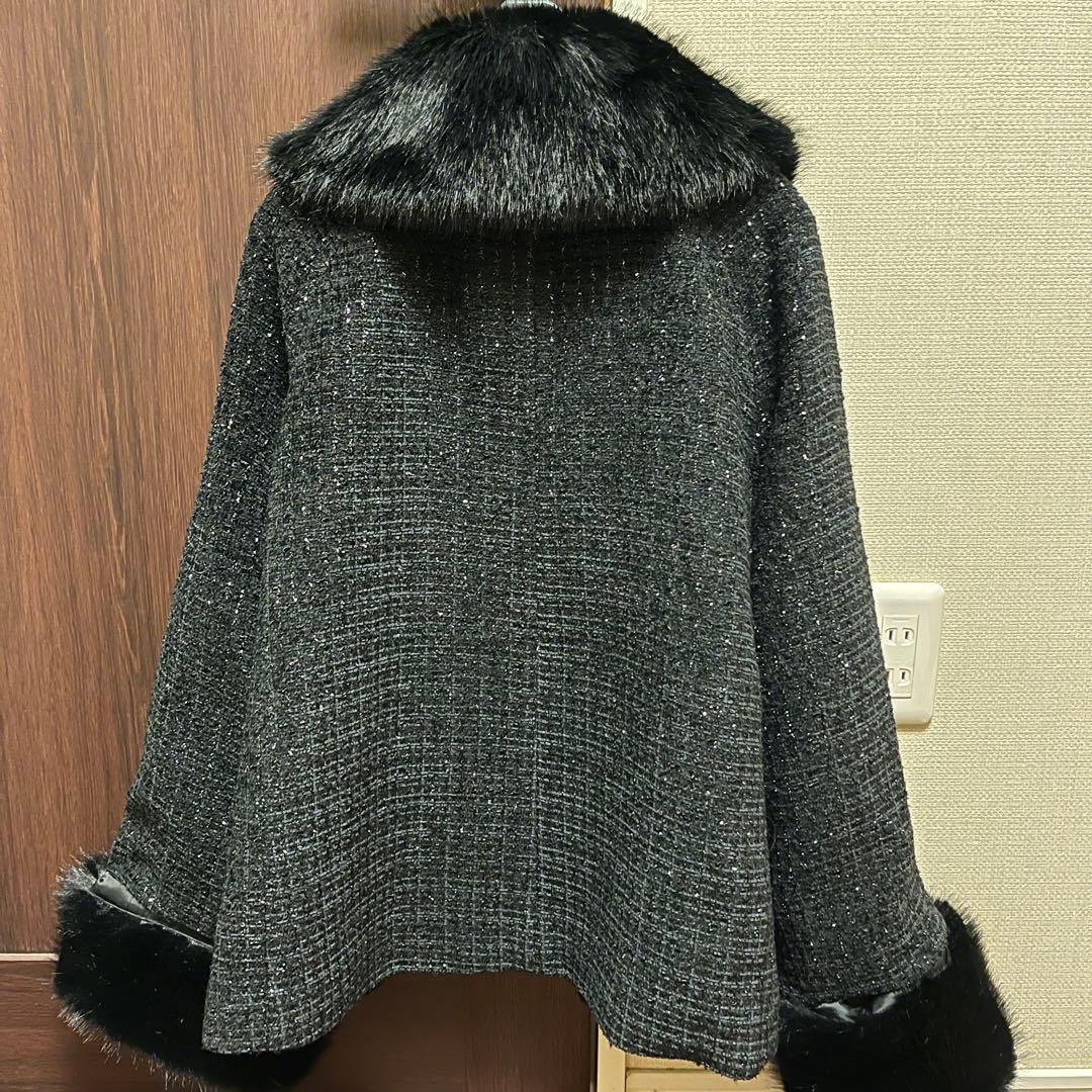 Rirandture 25AW ツィードファー衿ショートコート - メルカリ
