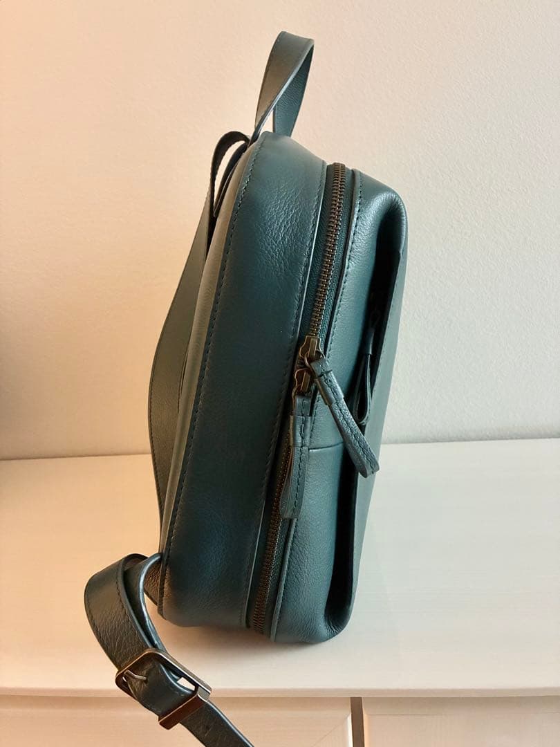 マザーハウスMOTHERHOUSE カゼマトウ リュックM グリーニッシュブルー