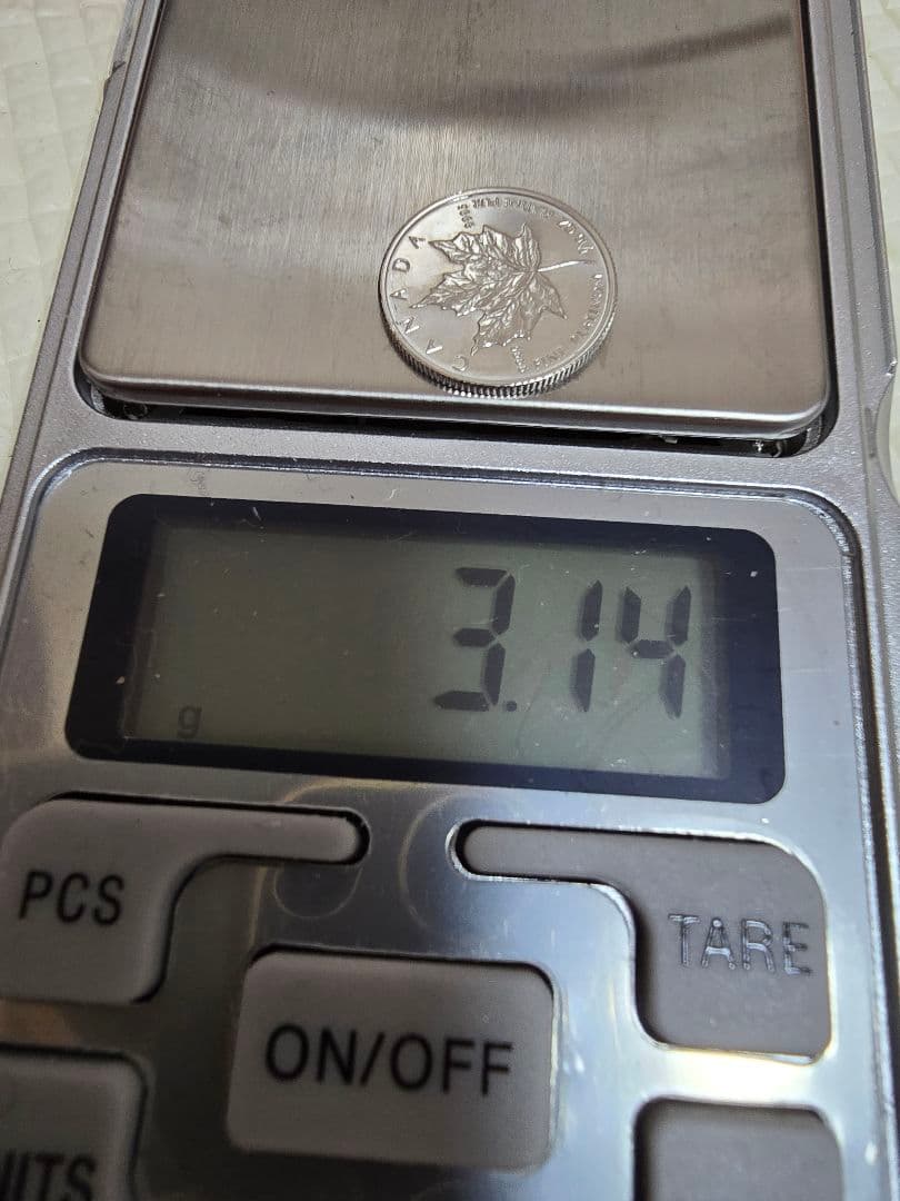 カナダ記念　FINE PLATINUM 1/10OZ 3.14G