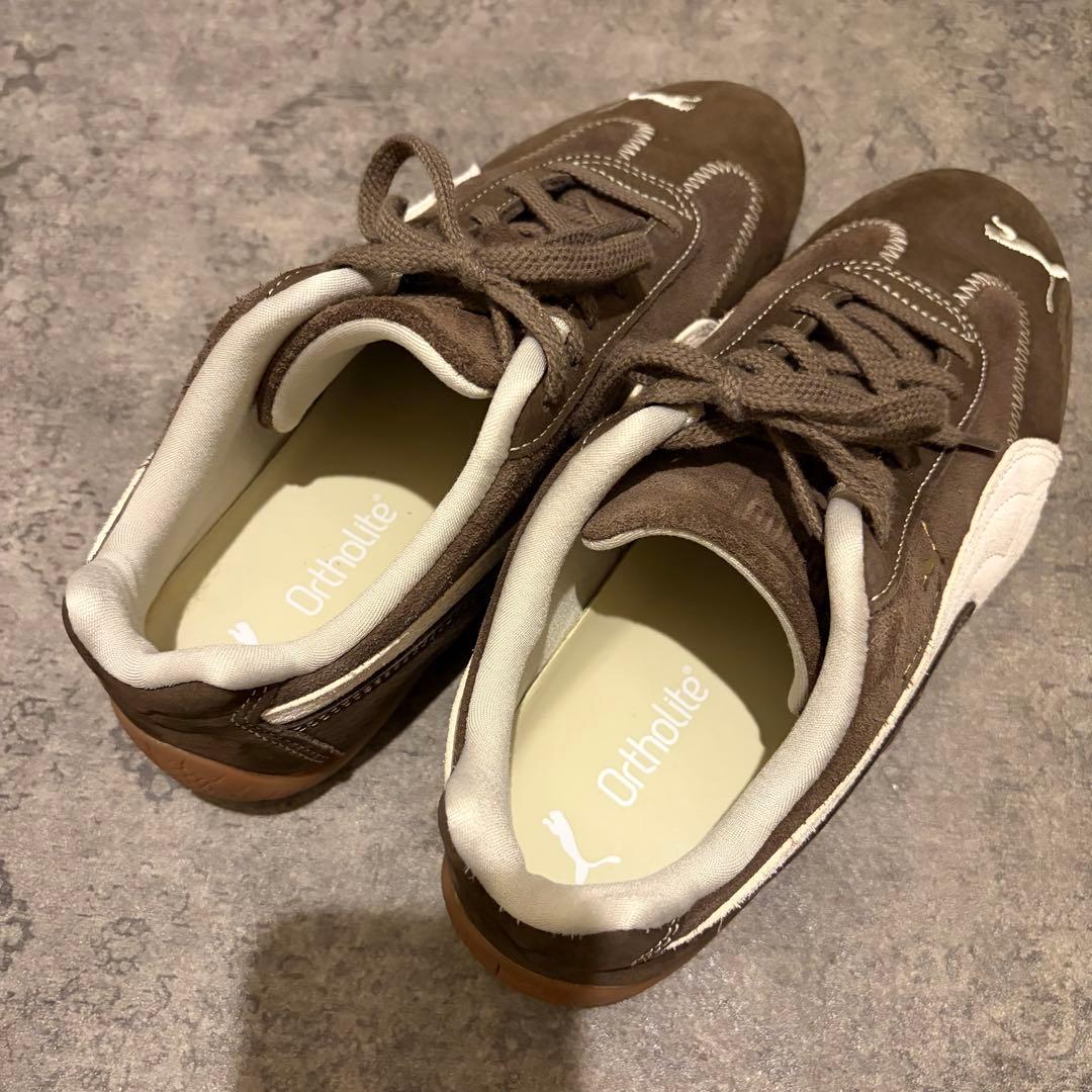 靴 PUMA SPEEDCAT WINE CLUB WNS brown 24.5cm