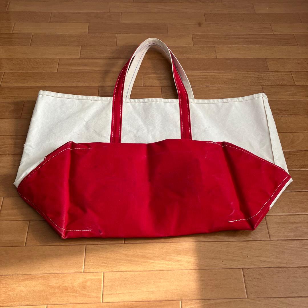 '80s L.L.Bean ボート&トート レッド XL エクストララージ