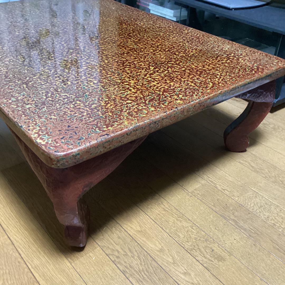津軽塗 テーブル 座卓 伝統工芸品 - メルカリ