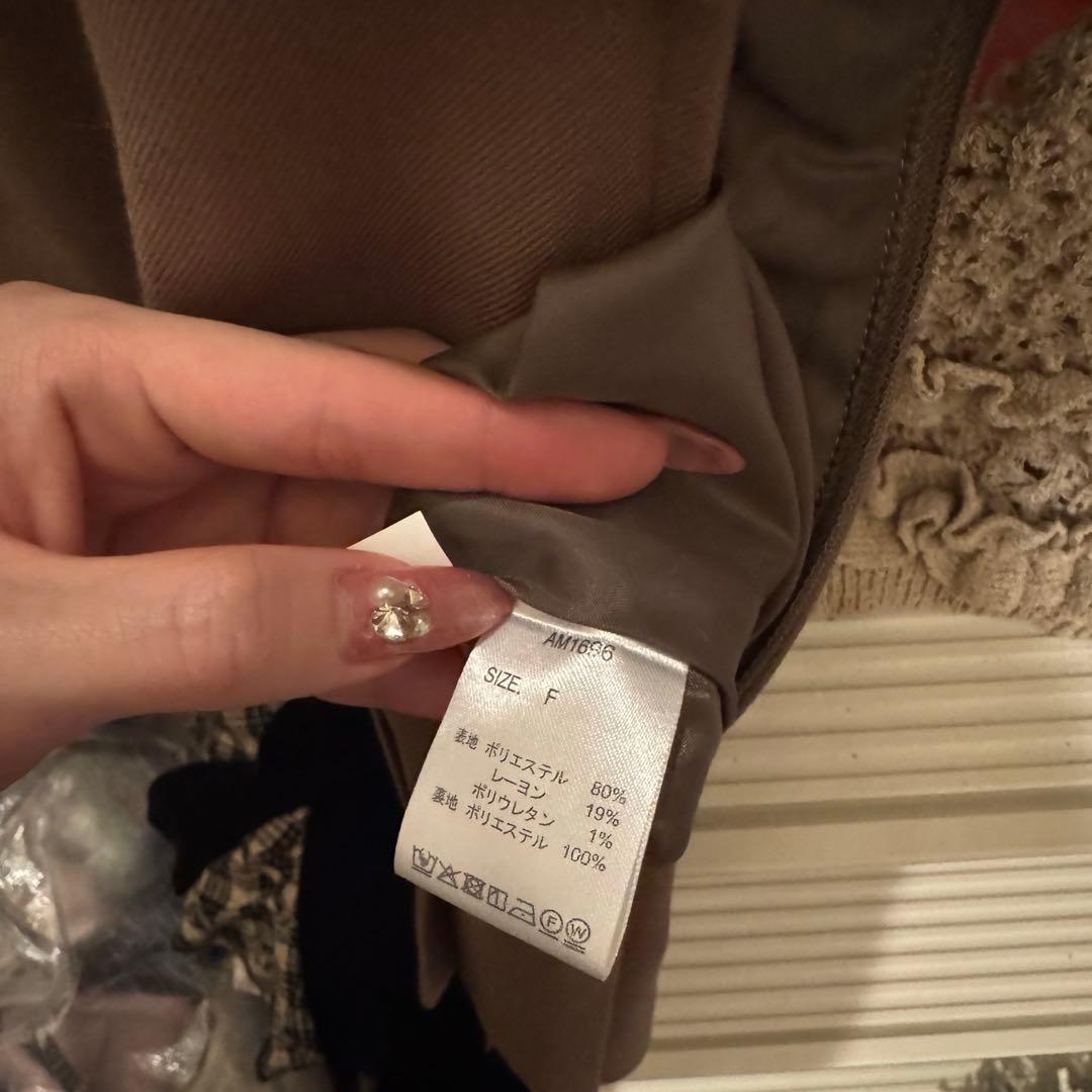 Grenda pleats set mini dress brown - メルカリ