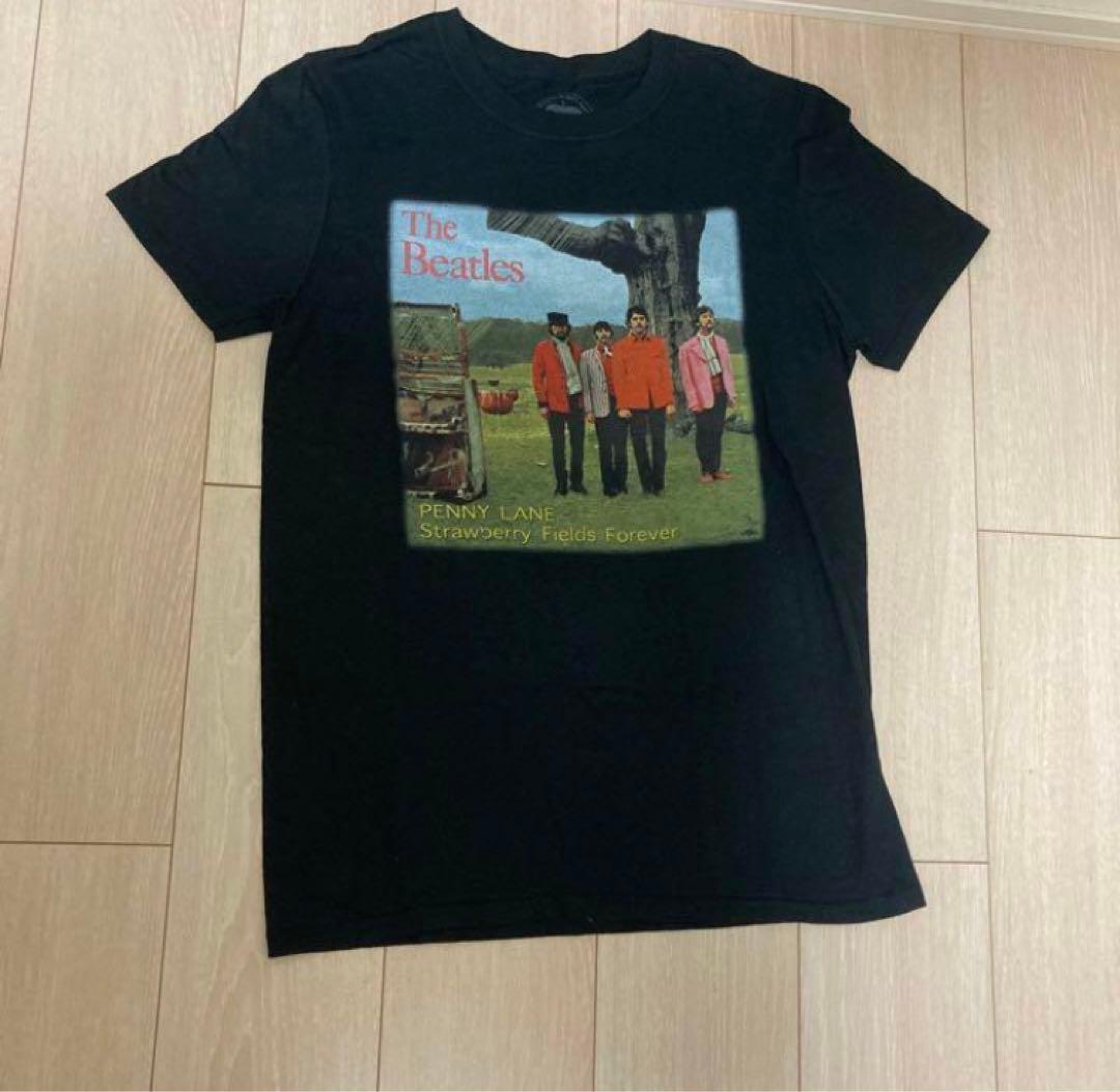 希少イギリス製ザビートルズPENN YLANE Tシャツ Sブラック