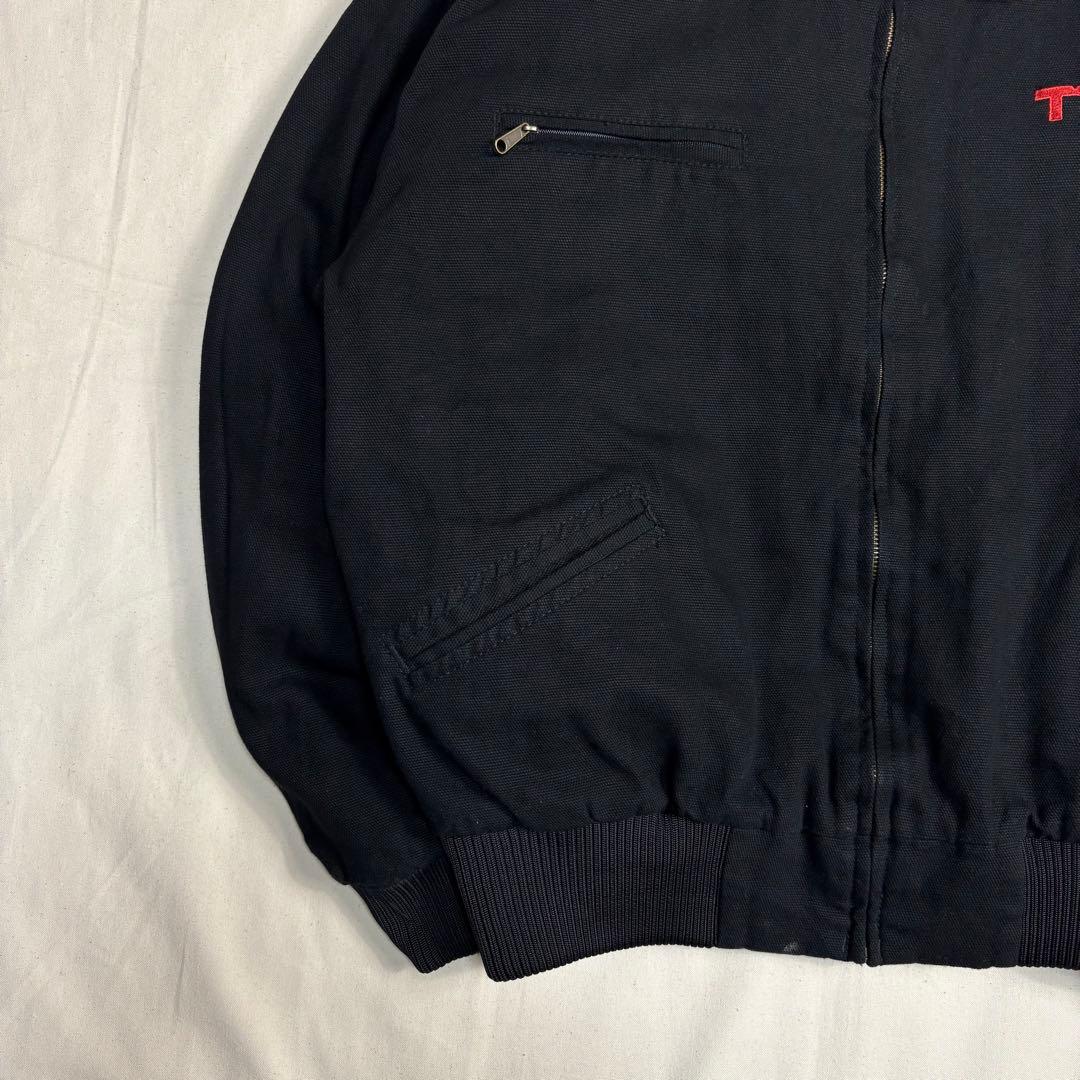 トライマウンテン古着美品黒ダック地デトロイトジャケット短丈 TTXロゴ