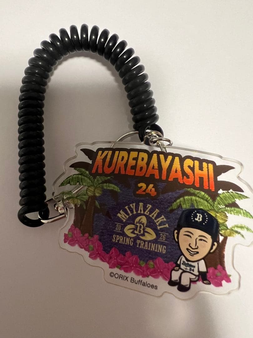 紅林弘太郎 アクリルコイルキーホルダー エアーくじ 宮崎キャンプ