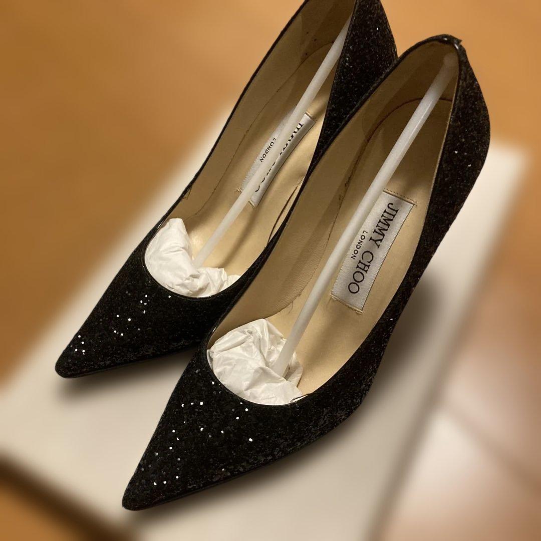 【美品】JIMMY CHOO グリッターパンプス　34 中古・古着通販】JIMMY CHOO (ジミーチュウ) グリッターパンプス