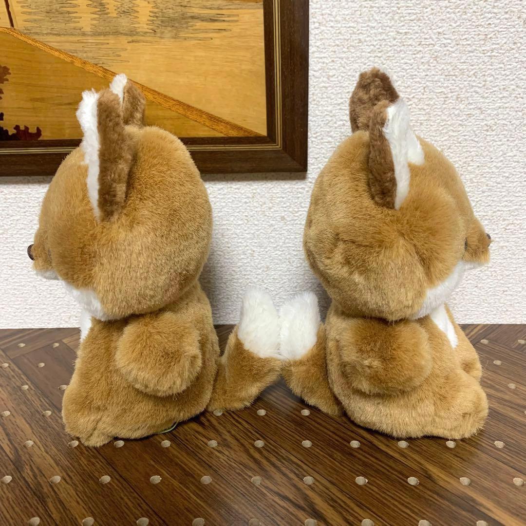 昭和レトロ 三英 ぬいぐるみ きつね 2匹 当時物 - メルカリ