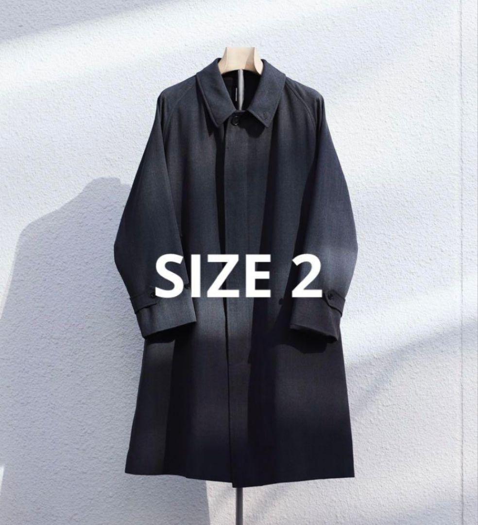 レショップ LE ウールサージ バルカラーコート グレー2 最終価格