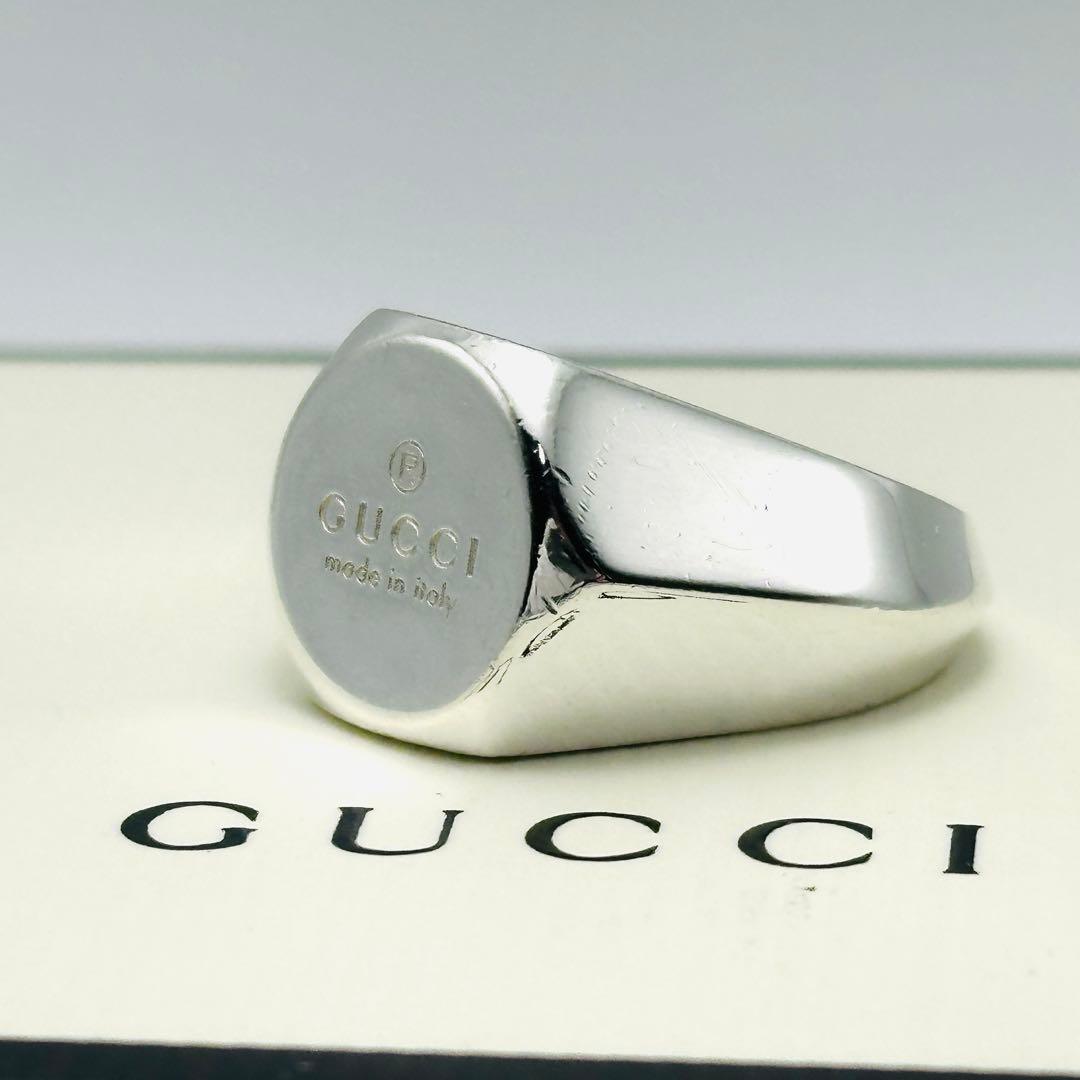 GUCCI ヘキサゴン 印台 シルバーリング Ag925 刻印13 指輪 - メルカリ