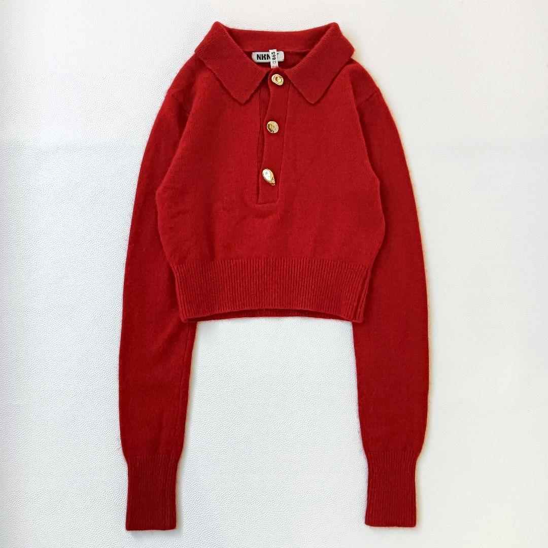 ほぼ未使用✨《NKNIT》raccoon mix skipper KNIT