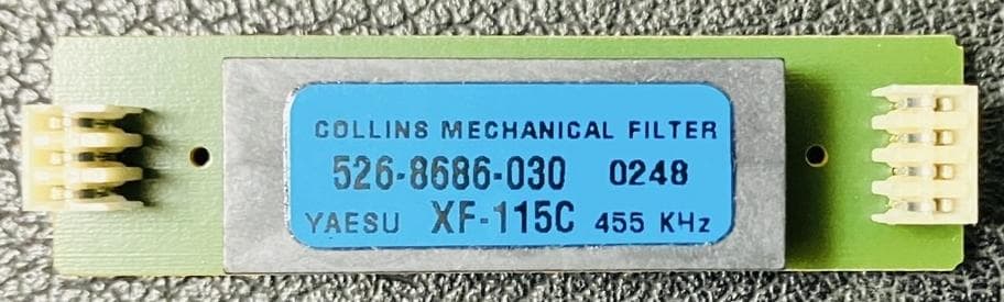 コリンズ　メカニカルフィルター　XF-115C　CW　500Hz YAESU YF-115C XF-115C CW Collins Mechanical Filter 500Hz Excellent
