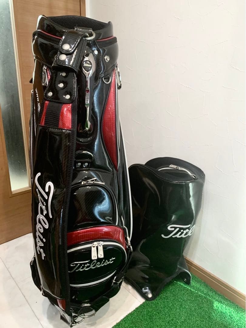 希少 完売 タイトリスト 3点式 キャディバッグ エナメル - メルカリ