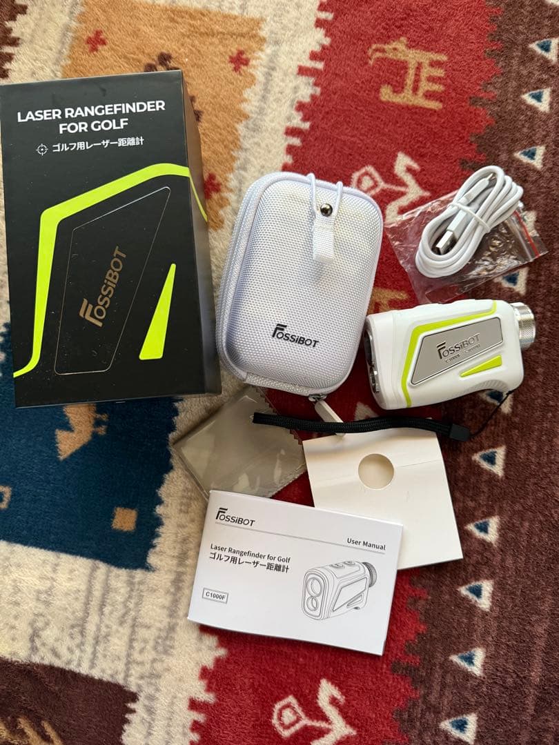 Fossibot レーザー距離計 ホワイト カードサイズ Fossibot レーザー距離計