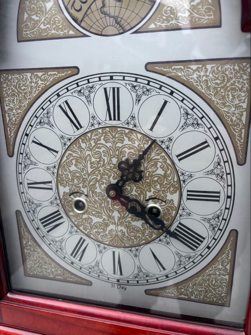 Tempus Fugit ホールクロック 柱時計 ゼンマイ式振り子時計 稼働品