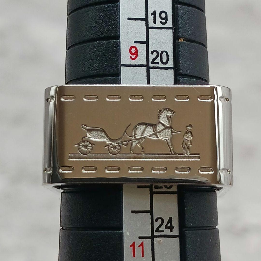 ✨極美品✨ エルメス ボルデュック スクエア 馬車柄 スカーフリング