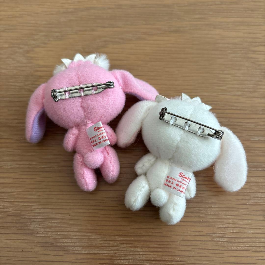 サンリオ シュガーメヌエット ぬいぐるみ マスコット ピンバッジ レア 2点